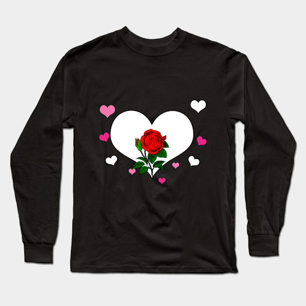 Valentines Day Long Sleeve T-Shirt by DESIGNSDREAM